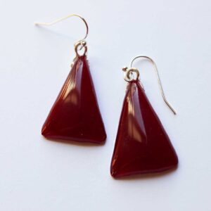 Crimson Edge Earrings - Image 2