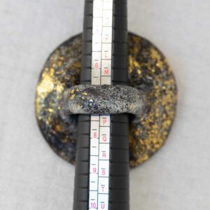 Sculpted with Gold Ring. Size 7. - Image 6