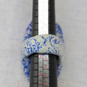 Sculpted Blue Oval Ring. Size 7,5. - Image 3