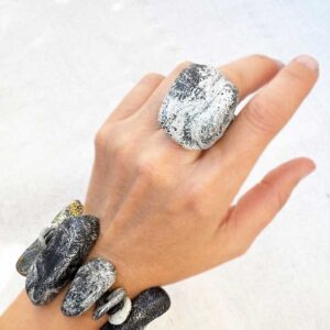 Sculpted Rock Ring. Size 9.